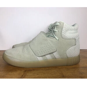 Adidas Tubular Invader Green BY3139 High Top Sneaker Mens 7